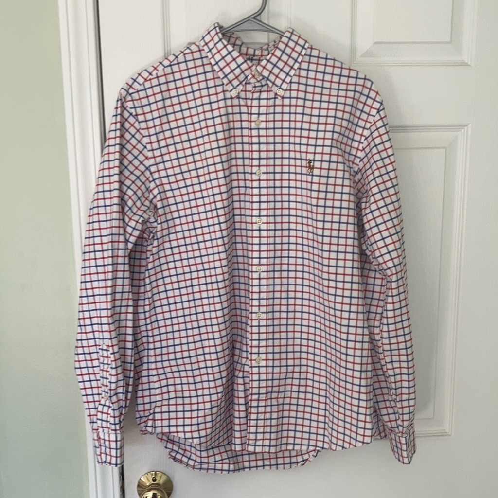 New Condition, Checkered, Stretch Oxford Dress Shirt.
